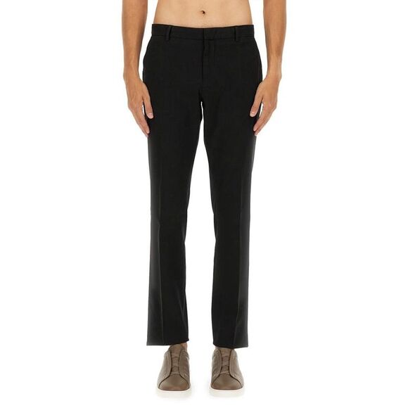 ZEGNA Men's Tailored Wool Blend Trousers Men BLACK Pants